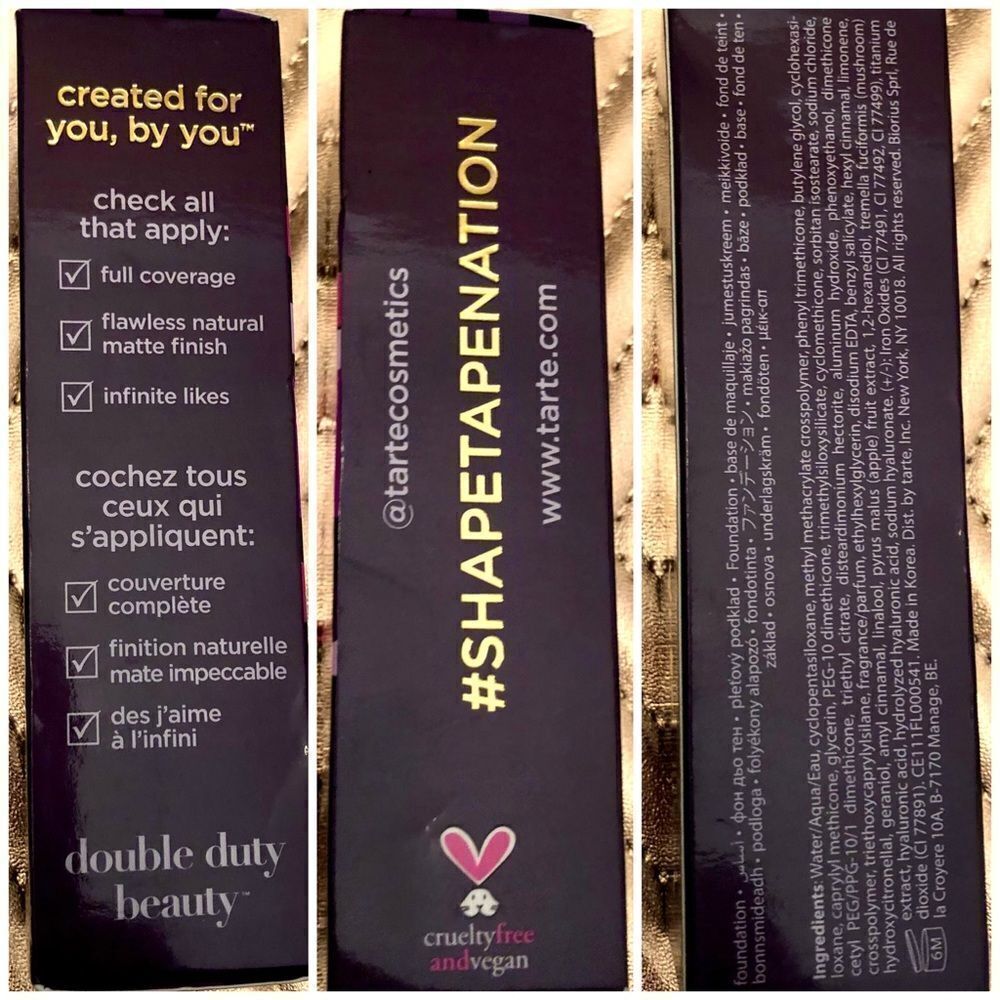 TARTE - 🎉HP🎉NWT -High-Performance Naturals FACE TAPE Matte Foundation/Rich Sand - Picture 8 of 14